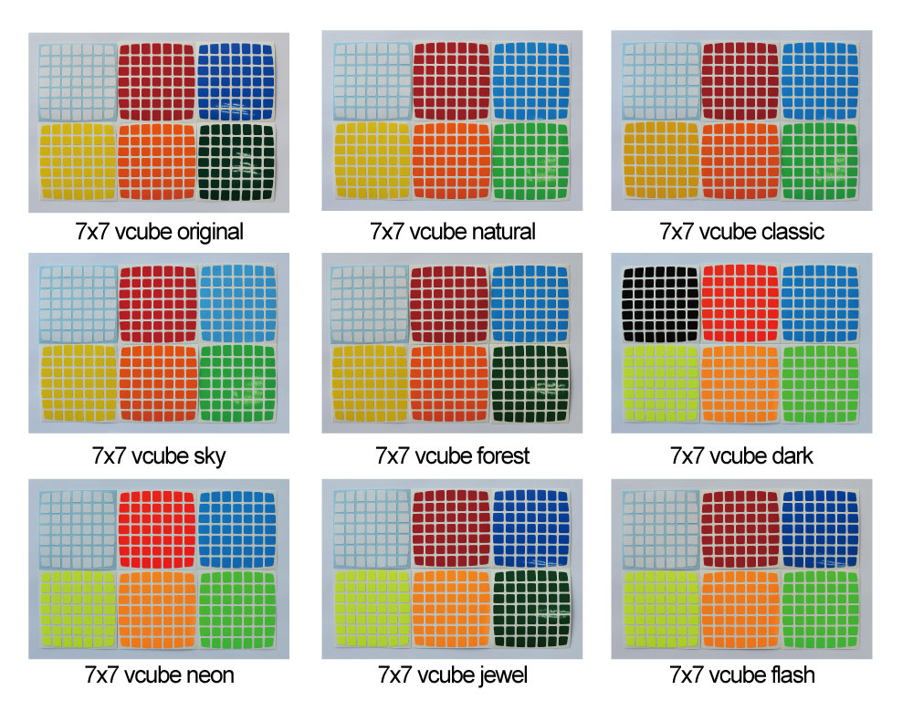 7x7 vcube chart